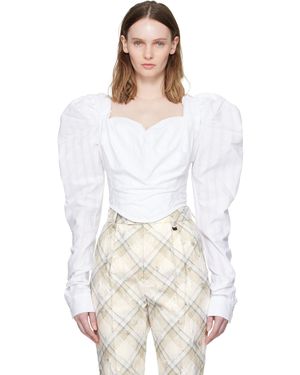 Vivienne Westwood Ls Sunday Corset Blouse - White
