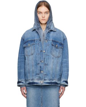 Juun.J Faded Denim Jacket - Blue