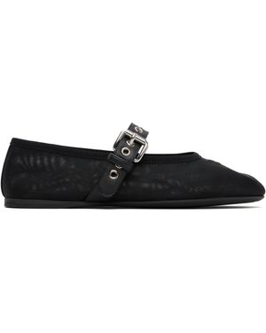 Miu Miu Mesh Ballerina Flats - Black