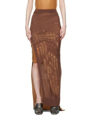Rick Owens Porterville Spider Ziggy Maxi Skirt - Multicolour