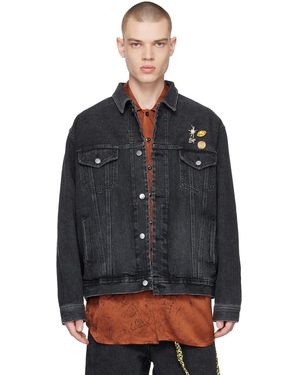 Song For The Mute Faded Denim Jacket - Black