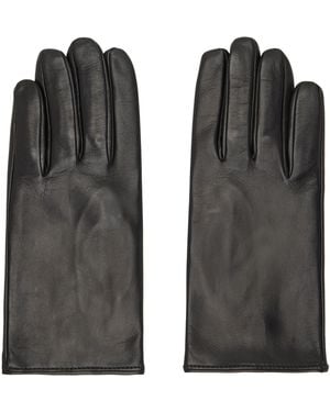 Dries Van Noten Leather Gloves - Black