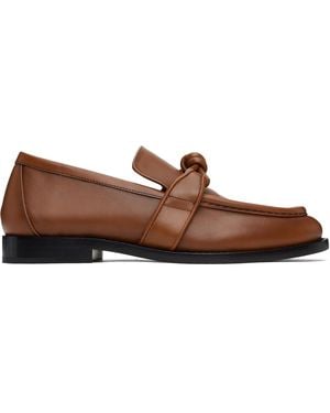 Bottega Veneta Tan Astaire Loafers - Black