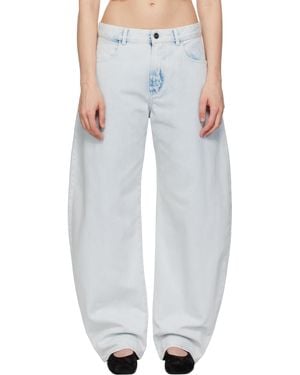 Alaïa Low Waist Round Jeans - White