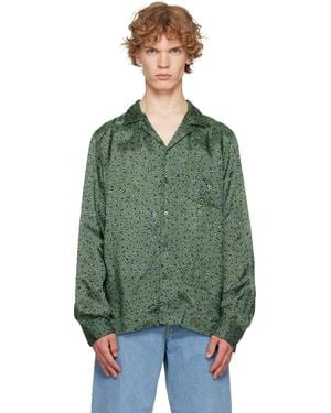 Dries Van Noten Viscose Twill Shirt - Green