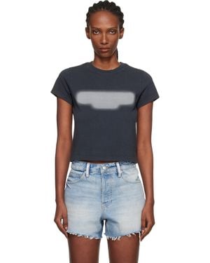 Alexander Wang Reflective Halo Print Logo T-Shirt - Black