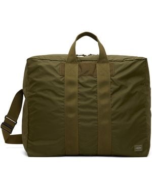 Porter-Yoshida and Co Porter - Yoshidaco Flex 2way Duffle Bag - Green