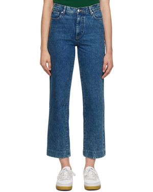 A.P.C. ブルー クロップドジーンズ