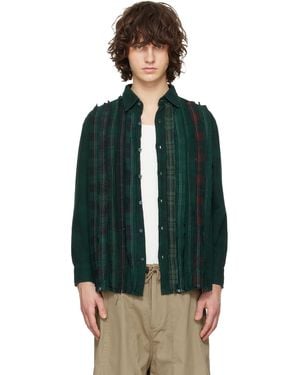 Needles Flannel Ribbon Shirt - Green