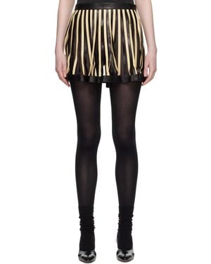 Super Yaya Soleil Leather Miniskirt - Black