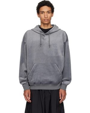 Y-3 Velvet Corduroy Hoodie - Grey