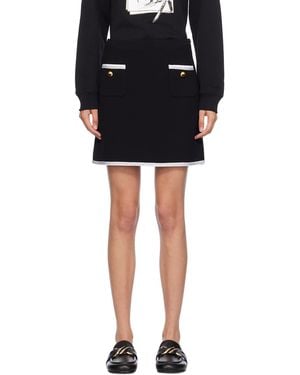 Moschino Heart Buttons Miniskirt - Black