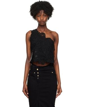Tom Ford Black One Shoulder Tank Top