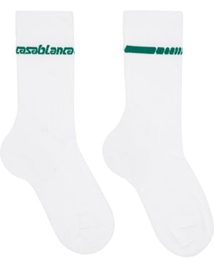CASABLANCA Casa Sportive Socks - White