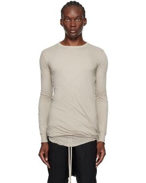 Rick Owens オフホワイト Porterville Double 長袖tシャツ - ブラック