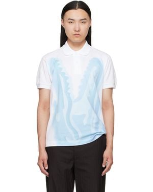 Lacoste Classic Fit Printed Piqué Polo - White