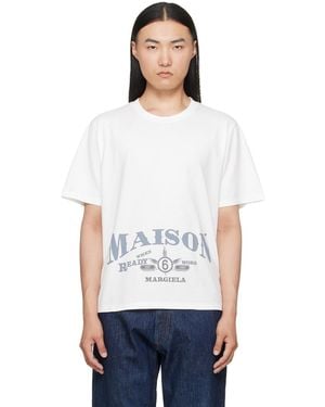 MM6 by Maison Margiela Off- Printed Logo T-Shirt - White