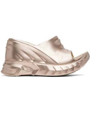 Givenchy ゴールド Marshmallow サンダル - メタリック