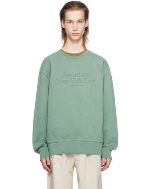 Saturdays NYC Bowery Miller Sweatshirt - Green