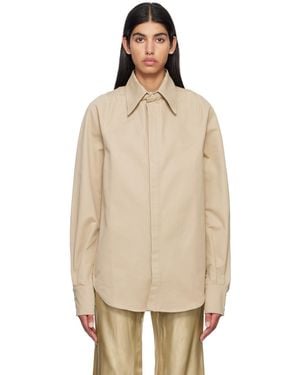 Bianca Saunders Row Back Shirt - Natural