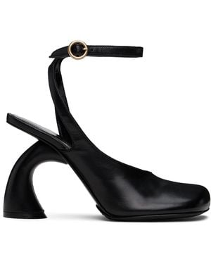 Dries Van Noten Asymmetric Heels - Black