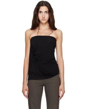 Helmut Lang Twisted Tube Top - Black