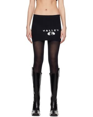 GREG ROSS 'Valley' Miniskirt - Black