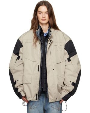 Vetements ベージュ＆ブラック Biker マウンテンパーカー＆ライナー セット - ナチュラル