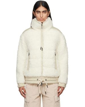 Moncler Fur-Effect Down Jacket - Natural