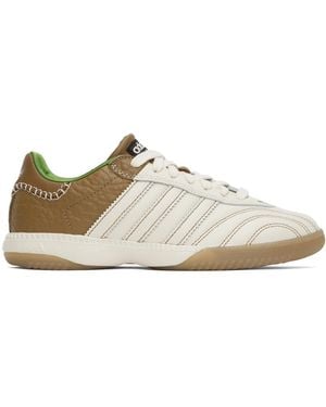 Wales Bonner Adidas Originalsエディション オフホワイト＆ブラウン Samba Millennium スニーカー - ブラック