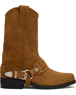 Toga Virilis Ssense Exclusive Suede Boots - Brown