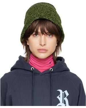 BY FAR Green Robbie Bucket Hat - Blue