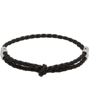 Bottega Veneta Leather Bracelet - Black