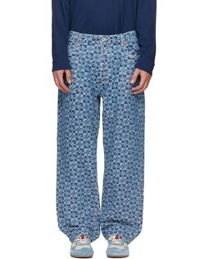 KENZO Paris 'Gram' Cargo Monkey Fit Jeans - Blue