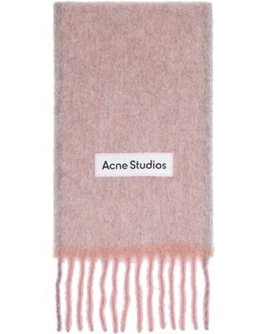 Acne Studios Narrow Wool Mohair Scarf - Pink