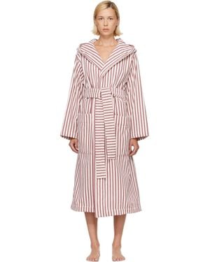 Tekla Terry Hooded Bathrobe - Pink