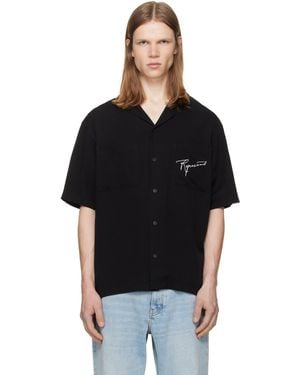 Represent 'Love And Kisses' Resort Shirt - Black