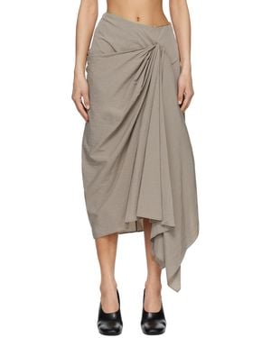 Entire studios Fleur Midi Skirt - Natural