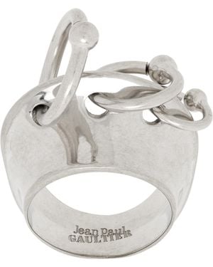 Jean Paul Gaultier 'The Piercing' Ring - Metallic