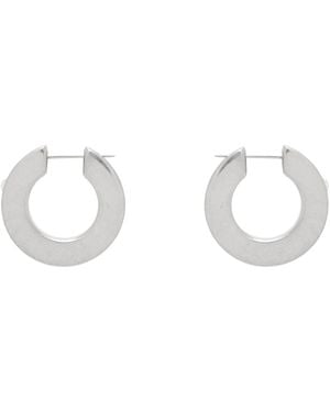 Acne Studios Logo-Engraved Earrings - Black