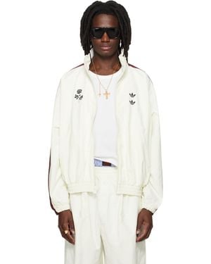 Willy Chavarria Off- Adidas Originals Edition Woven Track Jacket - White