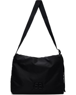 Balenciaga Nylon Twill Monaco Bag - Black