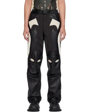 Kusikohc Rider Leather Trousers - Black