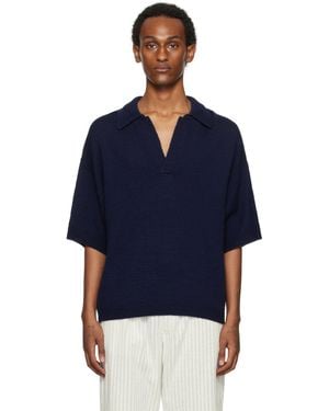 King & Tuckfield Oversized Sl Polo - Blue