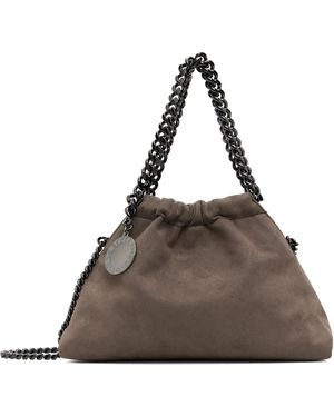 Stella McCartney Mini Sac Taupe À Chaine Falabella - Marron