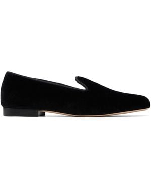 TOTEME Velvet Loafers - Black