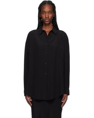 Matteau Long Sleeve Silk Shirt - Black