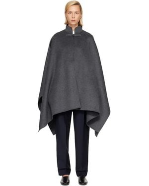 Rohe Double-Faced Wool Pankou Closure Coat - Blue