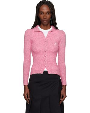 ShuShu/Tong Lapel Fitted Cardigan - Pink
