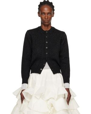 Tao Comme Des Garçons Wool Mix Cardigan - Black